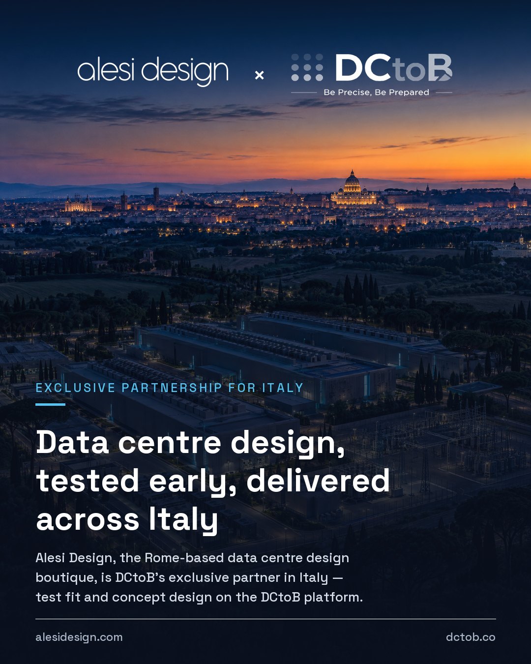 Alesi Design and DCtoB exclusive partnership for Test Fit and Concept Design in Italy